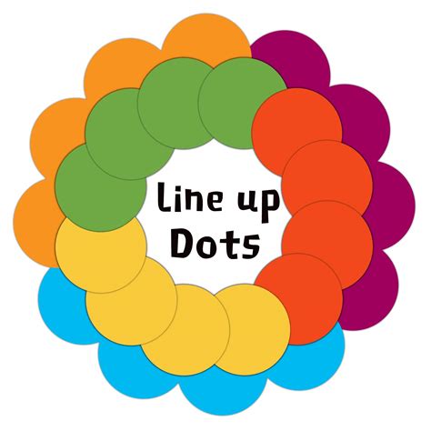 Buy 24 Packs Multicolor Classroom Line Up Dots Stickers Self Adhesive