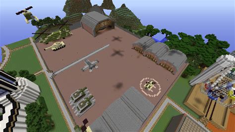 Ausdruck Fiel Damm Base Militaire Minecraft Zwischen Haupt Editor