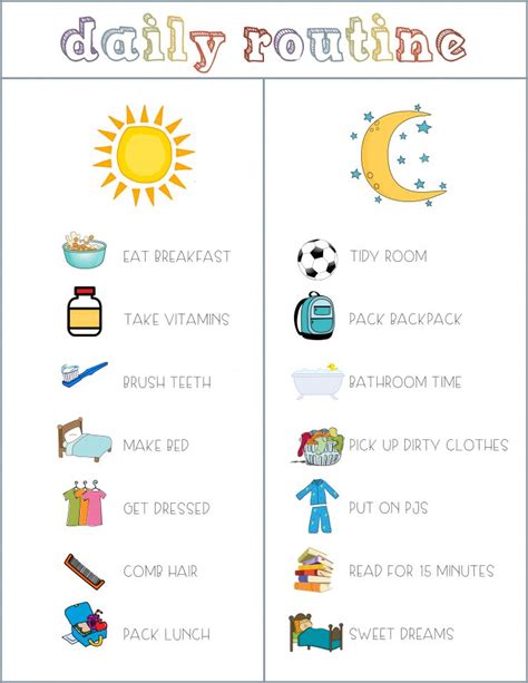 Back To School Prep The Daily Routine Free Printable By Sarah Halstead