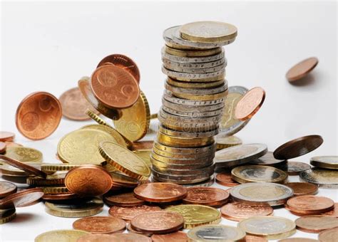 Money Pile Coin Pile Euro Cash Stock Image Image Of Income