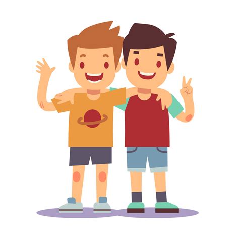 Vector Illustration Of Kids Smiling Happy Kids With Smiling Faces
