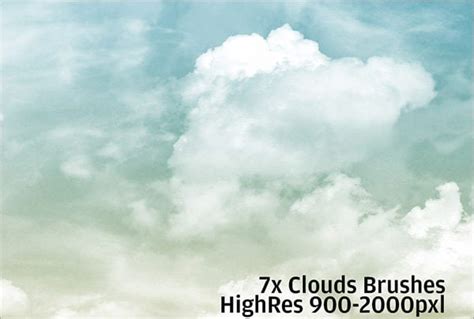 25 Cloud Photoshop Brushes Free Abr Asl Atn Format Download