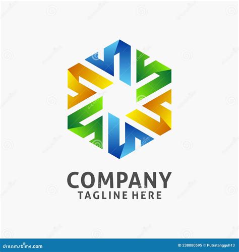 Abstract Hexagonal Logo Design Stock Vector Illustration Of Honeycomb