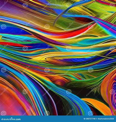 A Digital Exploration of Emotions, with Swirling Brushstrokes and