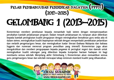 Pdf malaysia education blueprint (higher education) slide persembahan timb menteri ( pdf, 1.61 mb. 3 Gelombang Pelan Pembangunan Pendidikan Malaysia (PPPM ...