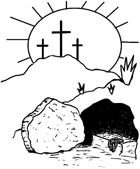 Empty Tomb Coloring Pages Home Design Ideas