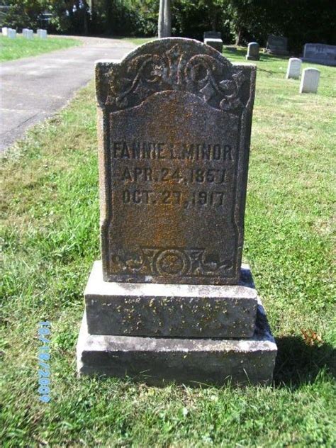 Fannie L Pope Minor 1857 1917 Find A Grave Memorial Find A Grave