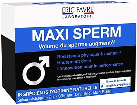 Maxi Sperm Volume Du Sperme Augmenté Complément Alimentaire Pour Homme Pour La Resistance