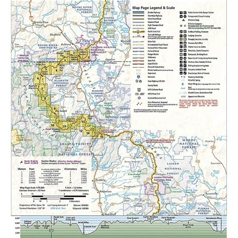 National Geographic California Pacific Crest Trail Maps Sportsmans
