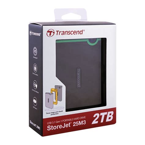 Buy Transcend Storejet 25m3 Portable Usb 31 Hard Drive 2tb Online At