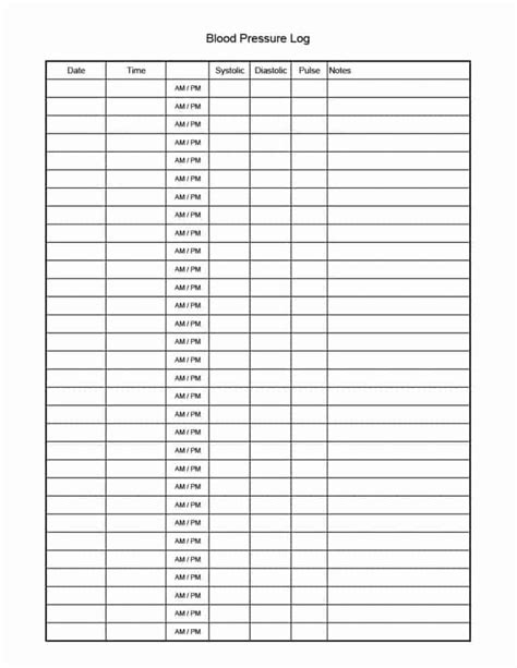 Use this free printable log template to keep track of logins and passwords for your online accounts! 56 Daily Blood Pressure Log Templates Excel, Word, PDF