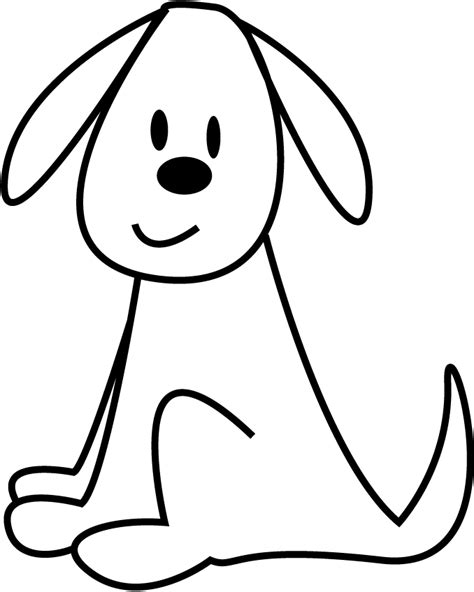 Line Drawing Of A Dog