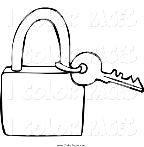 Lock Coloring Page At Free Printable Colorings Pages