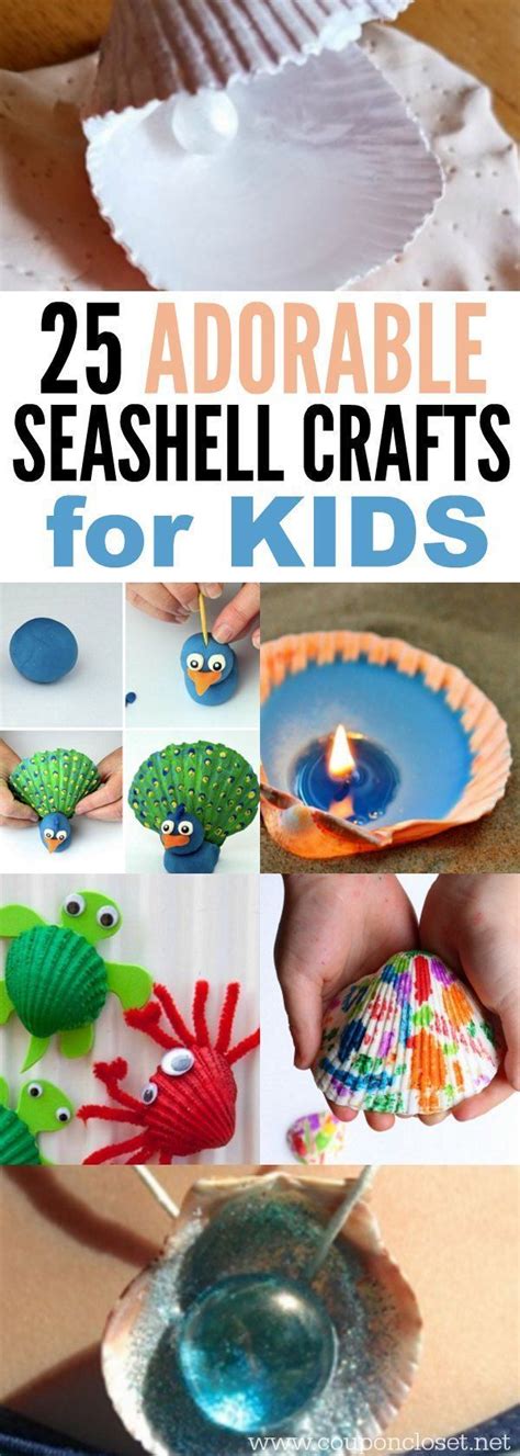 Seashell Crafts For Kids 25 Craft Activities With Shells Seashell