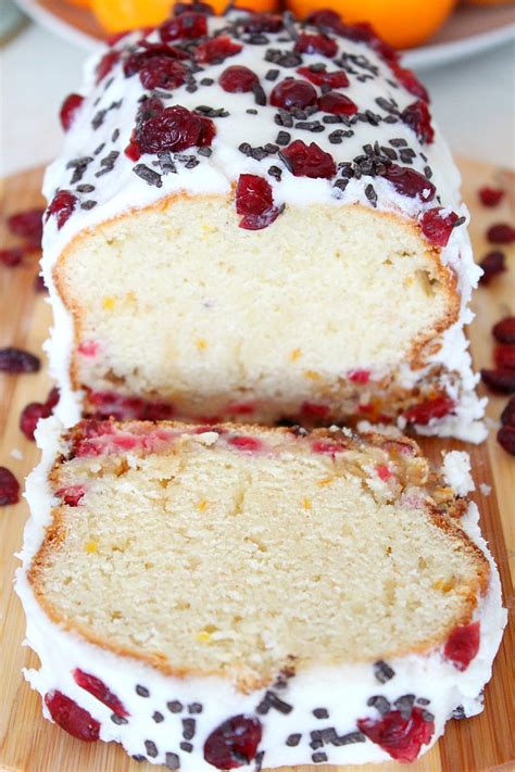 We've got a pound cake for every craving! Cranberry Pound Cake Recipe with orange zest