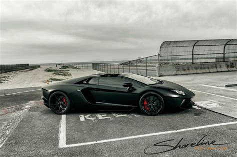 This Matte Black Aventador Roadster Is Ready To Go On A