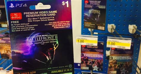 It has 16 hidden digit numbers on the backside. Target: Star Wars Battlefront II Video Game Reservation ...