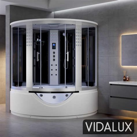 Vidalux Kingston 1500 Luxury Corner Steam Shower And Airspa Whirlpool Bath 1500 X 1500 Uk