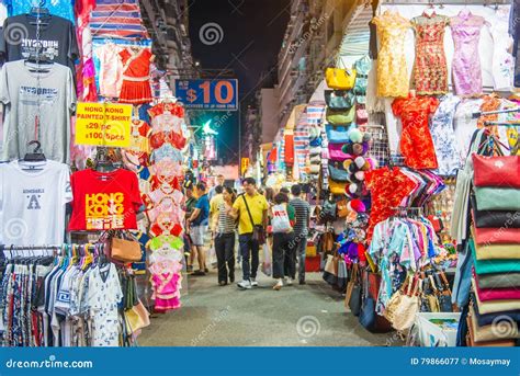 Mong Kok Hong Kong 24 De Setembro De 2016 O Mercado De Ladie Popu