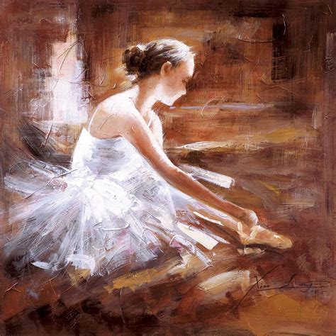 Pharmore Hand Painted Oil On Canvas Ballerina Print Worldstores
