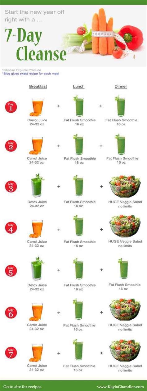 Juicing Recipes For Detoxing And Weight Loss On The Healthier Side 7 Day Detox Cleanse