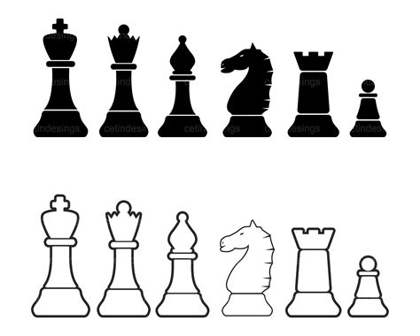Print At Home Chess Png Chess Pieces Svg Chess Pieces Png Chess Svg