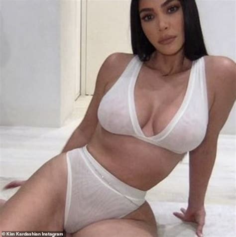 Kim Kardashian Shares Racy Photos Of Skims Underwear Range Daily Mail Online