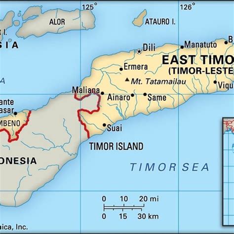 Mapa Político de Timor Leste Download Scientific Diagram