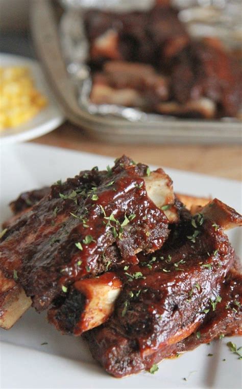 The reason they're called short ribs is that they're generally cut much shorter, proportionally, than pork spare. BEST Easy Oven Baked Beef Ribs Recipe | Divas Can Cook