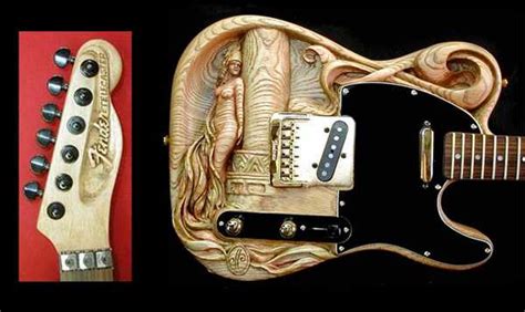 Simply Creative Incredible Carved Guitar