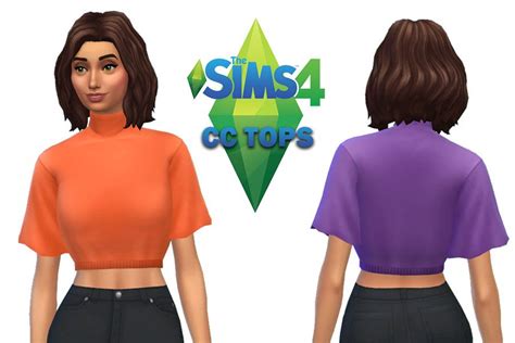 The Sims 4 Cc Tops Maxis Match Maxis Match Sims 4 Sims
