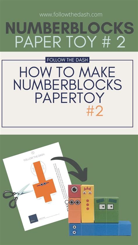 Diy Numberblocks Paper Toy Free Template Video Printable Paper