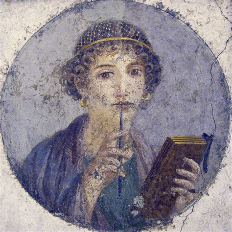 Portrait Of A Young Roman Woman With Stylus Called Sappho Flickr