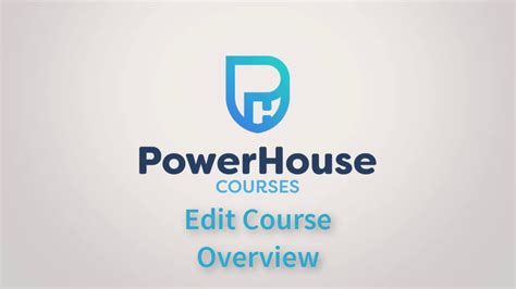 Edit Course Overview Youtube