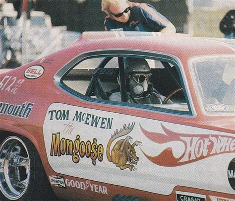 Tom Mcewen The Mongoose Oldschoolnhra Funny Car Drag Racing Drag