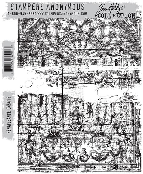 Renaissance Rubber Stamp Set From Tim Holtz Stampers Anonymous