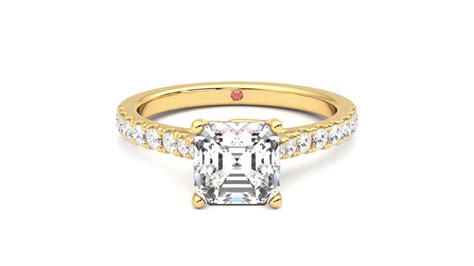 Cosmic 18k Yellow Gold Pavé Style Engagement Ring Taylor And Hart