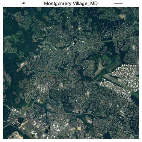 Aerial Photography Map Of Montgomery Village Md Maryland