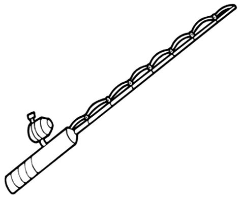 Fishing rod Coloring pages 🖌 to print and color