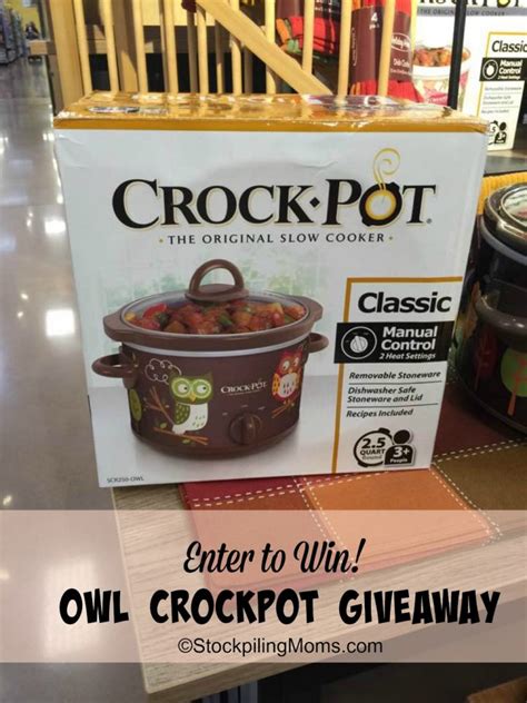 Owl Crockpot Giveaway