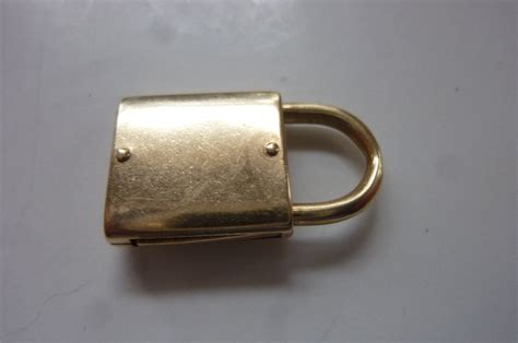 Vintage 14 K Yellow Gold Lock Charm 60s Working Lock Charm By