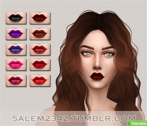 Скачать Помада 01 от Salem2342 к Sims 4 You Sims