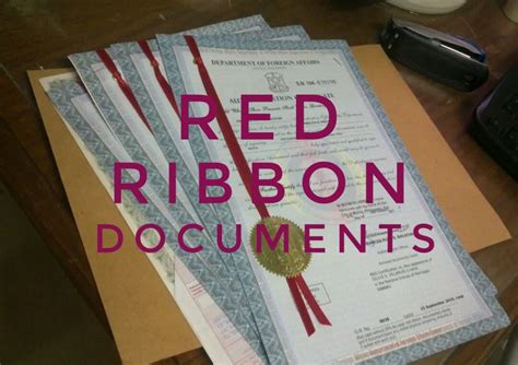 What Is A Dfa Red Ribbon Of Documents ~ Pinoy Refresher
