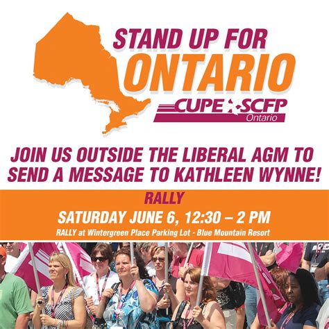 Join Cupe Ontario President Fred Hahn On Saturday For A Rally Outside