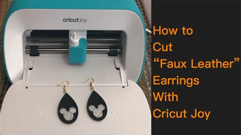 How To Make “faux Leather Earrings” With Cricut Joy Diy Faux Leather