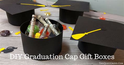 Diy Graduation Cap T Boxes With Free Cricut Cut File ⋆ The Quiet Grove