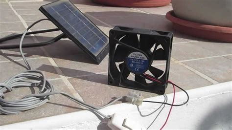 Solar Panel Fan For Ventilation Youtube