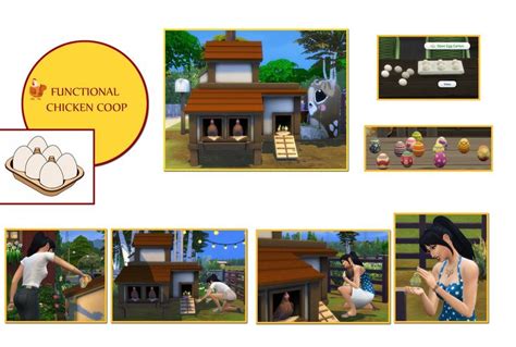 Functional Chicken Coop Sims Chicken Coop Sims 4
