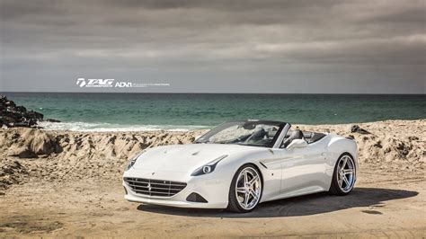 Ferrari California With Lowered Suspension And Custom Adv1 Staggered