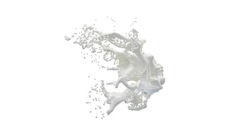 Milk Splash With Droplets 9374900 Png